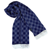 SCOTTISH BLUE SILK MEN SCARF
